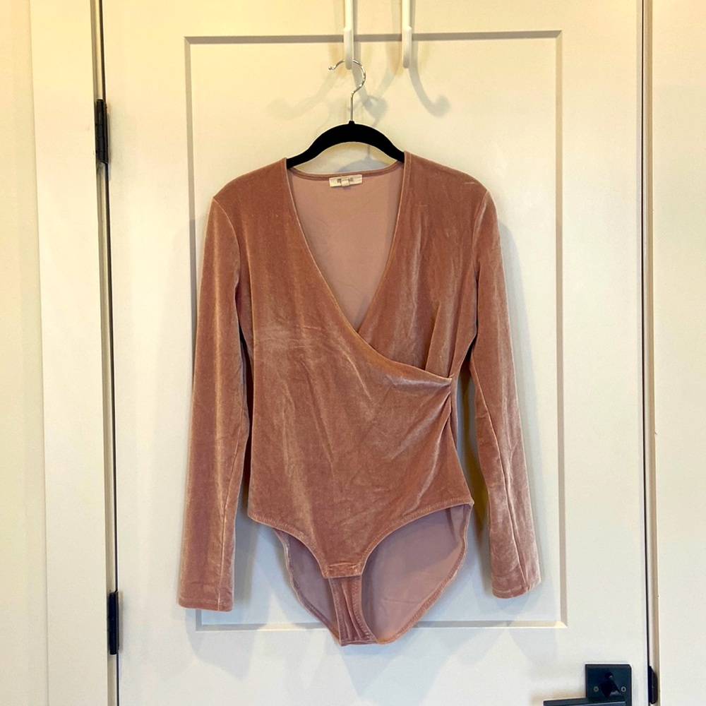 MADEWELL VELVET BODYSUIT